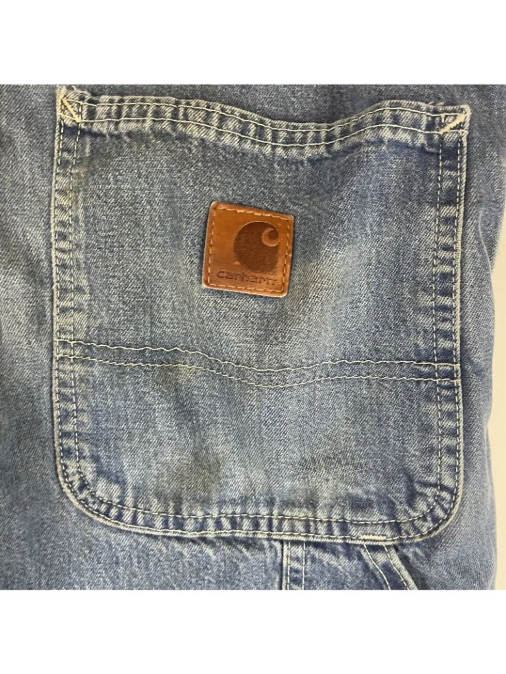 Carhartt Men’s 32” Cut-Off Denim Tool Shorts – Lot of 3 Pairs | Blue Utility - Picture 7 of 16